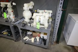 IR Pneumatic Plastic Diaphragm Pumps, with Pneumatic Hook Up with Ball Valve, with Assorted Fittings