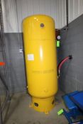 Vertical Air Receiving Tank, Overall Dims.: Aprox. 104" Tall x 37" Dia., with Winters Pressure Gauge