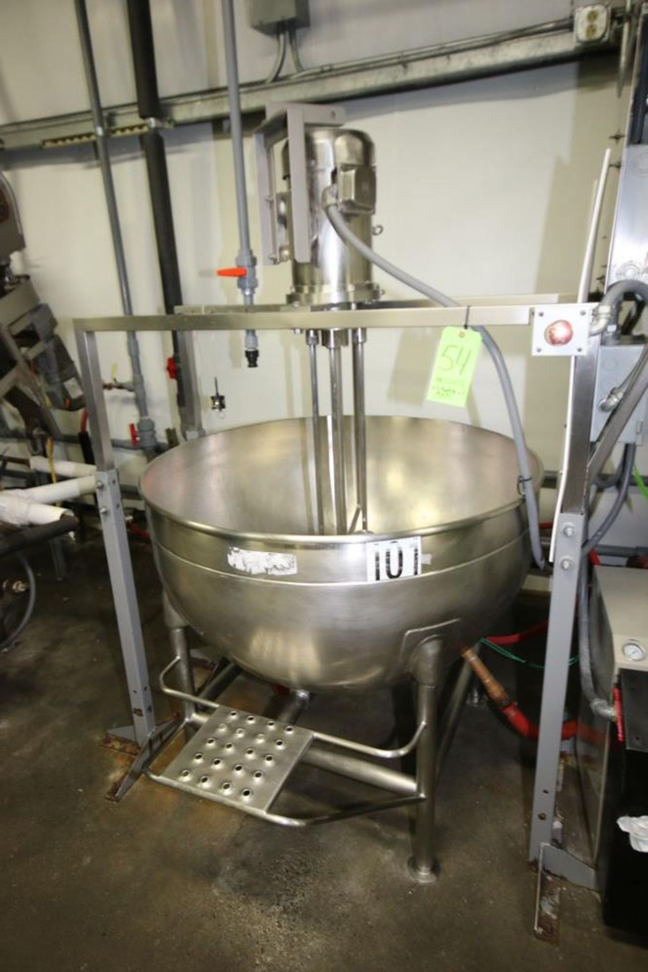 Aprox. 120 Gal. S/S Kettle, M/N LS-100, S/N 920263, MDMT 32 F @ 25 PSI, MAWP 25 PSI @ 267 F, with - Image 2 of 10