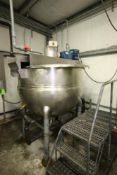 Hamilton 300 Gal. S/S Kettle, Style: SA, S/N B-7113-2, 320 PSI @ 320 F, NAT'L Board Number: 398,