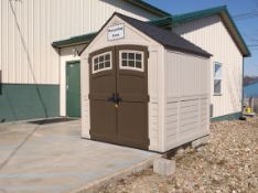 Suncrest Plastic Shed, Overall Dims.: Aprox. 6'10" x 6'10" with Floor (LOCATED IN BEAVER FALLS, PA)