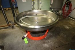 S/S Circular Draining Unit, with Aprox. 48" Dia. S/S Draining Traugh with Center Drain, Mounted on