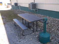 Lifetime Picnic Tables, Aprox. 30" W x 72" L with Cigarette Disposal Container (LOCATED IN BEAVER FA