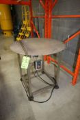 S/S Aprox. 36" Dia. Accumulation Table, with Dayton DC Speed Control, Mounted on S/S Frame (NOTE: