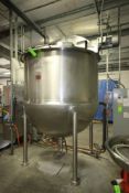 Lee 1,000 Gal. S/S Kettle, M/N 1000D9MS, S/N B9422A3, 58 PSI @ 306 F, -20 F @ 58 PSI, with Lenze