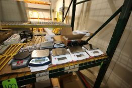 Lot of Assorted Digital Lab Scales, with Digital Read Outs, Manufacturers by Ohaus & Acculab, with