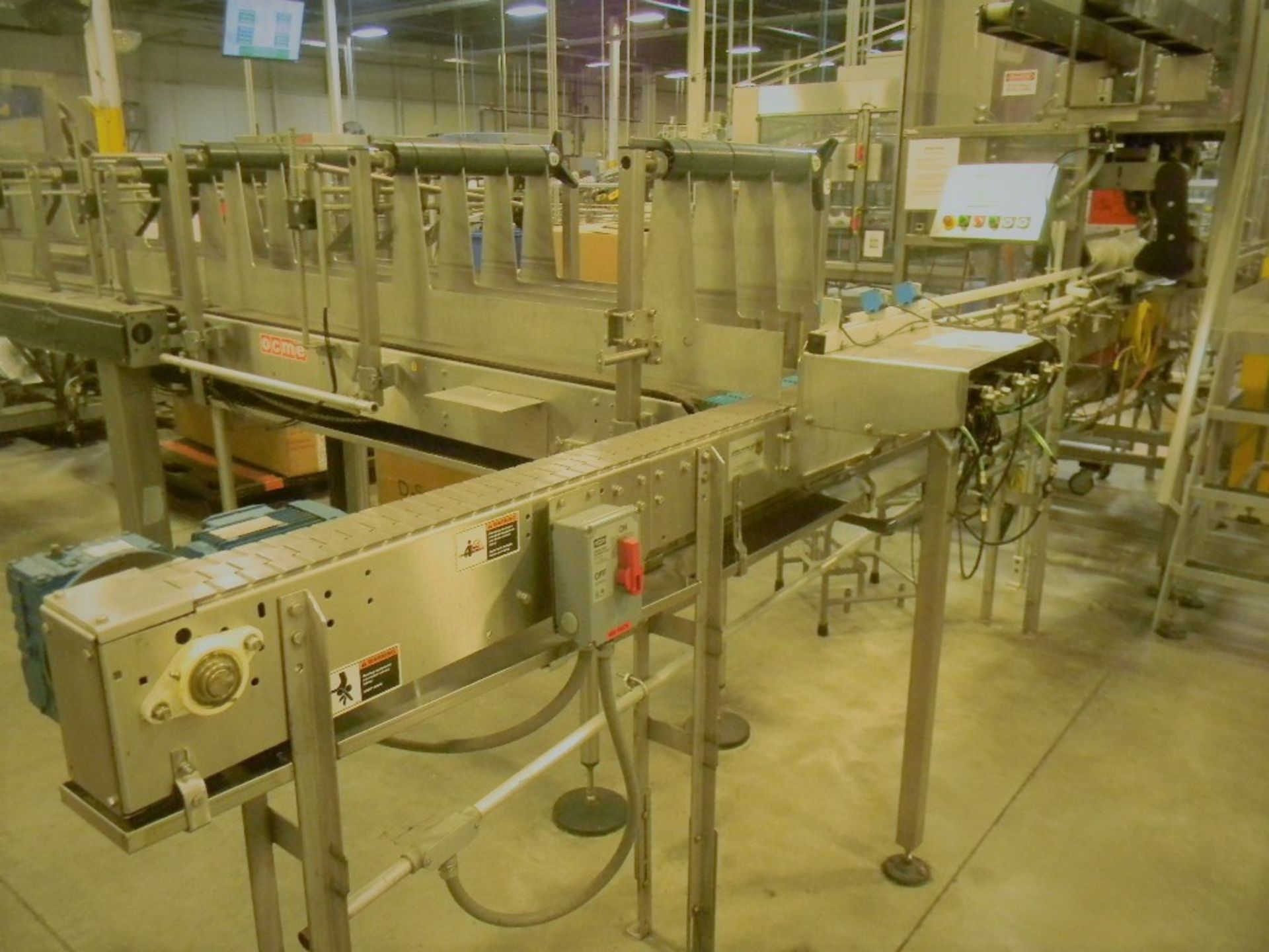 Single File Conveyor, All S/S, U Shaped turn (R) through Bevco Wet Wash Tunnel - Image 3 of 3