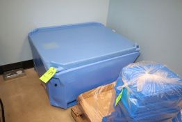 Plastic Container, Internal Dims.: Aprox. 45" L x 37-1/2" W x 23" Deep, with Lid, with Additional