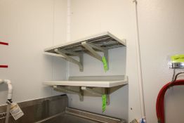Plastic Wall Mounted Shelving Units, Overall Dims.: Aprox. 35-1/2" L x 18" W (LOCATED IN GLOUCESTER,