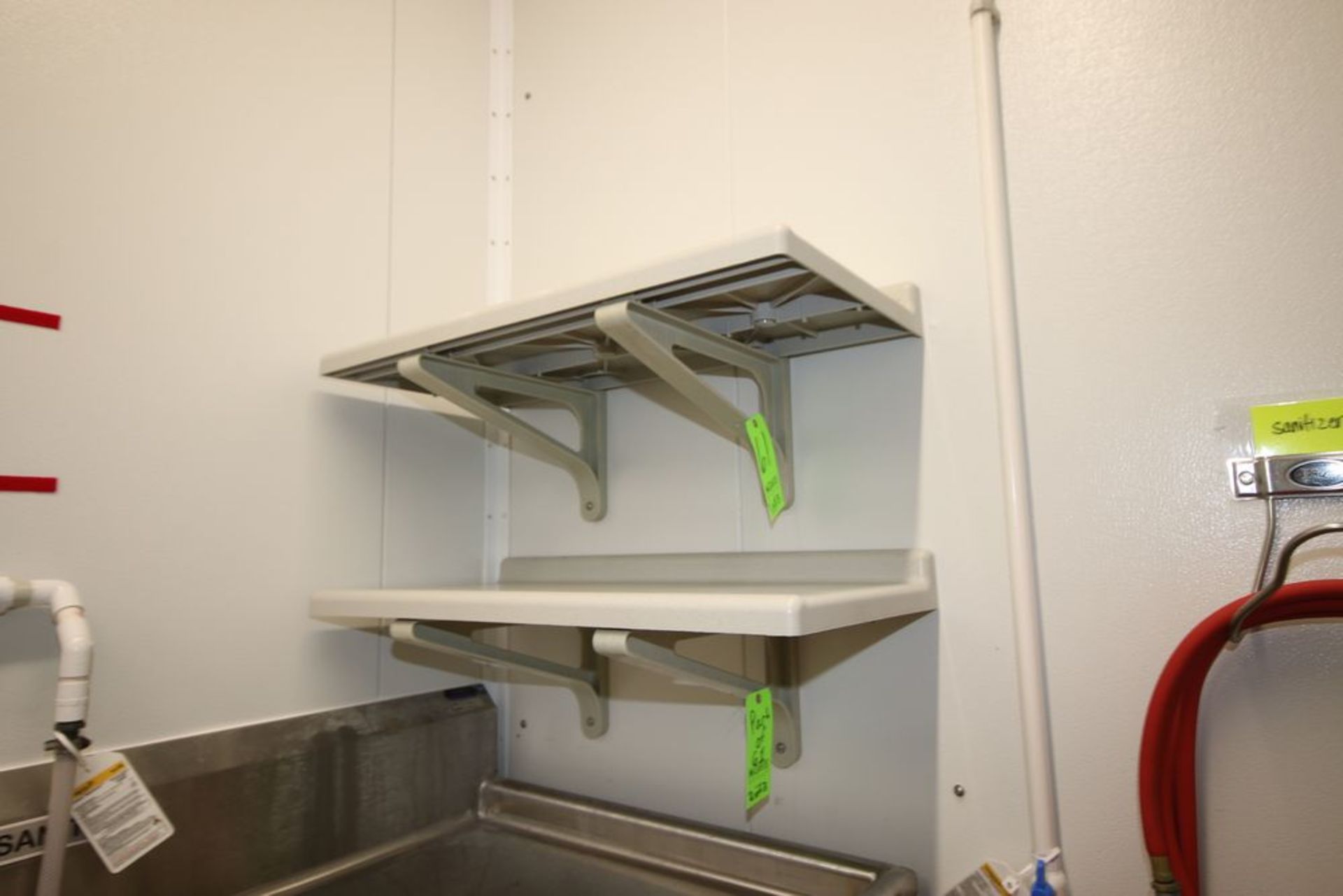 Plastic Wall Mounted Shelving Units, Overall Dims.: Aprox. 35-1/2" L x 18" W (LOCATED IN GLOUCESTER,