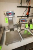 Doran S/S Platform Scales, M/N 8000XLM, with (1) Aprox. 15" L x 15" W S/S Platform, & (1) with