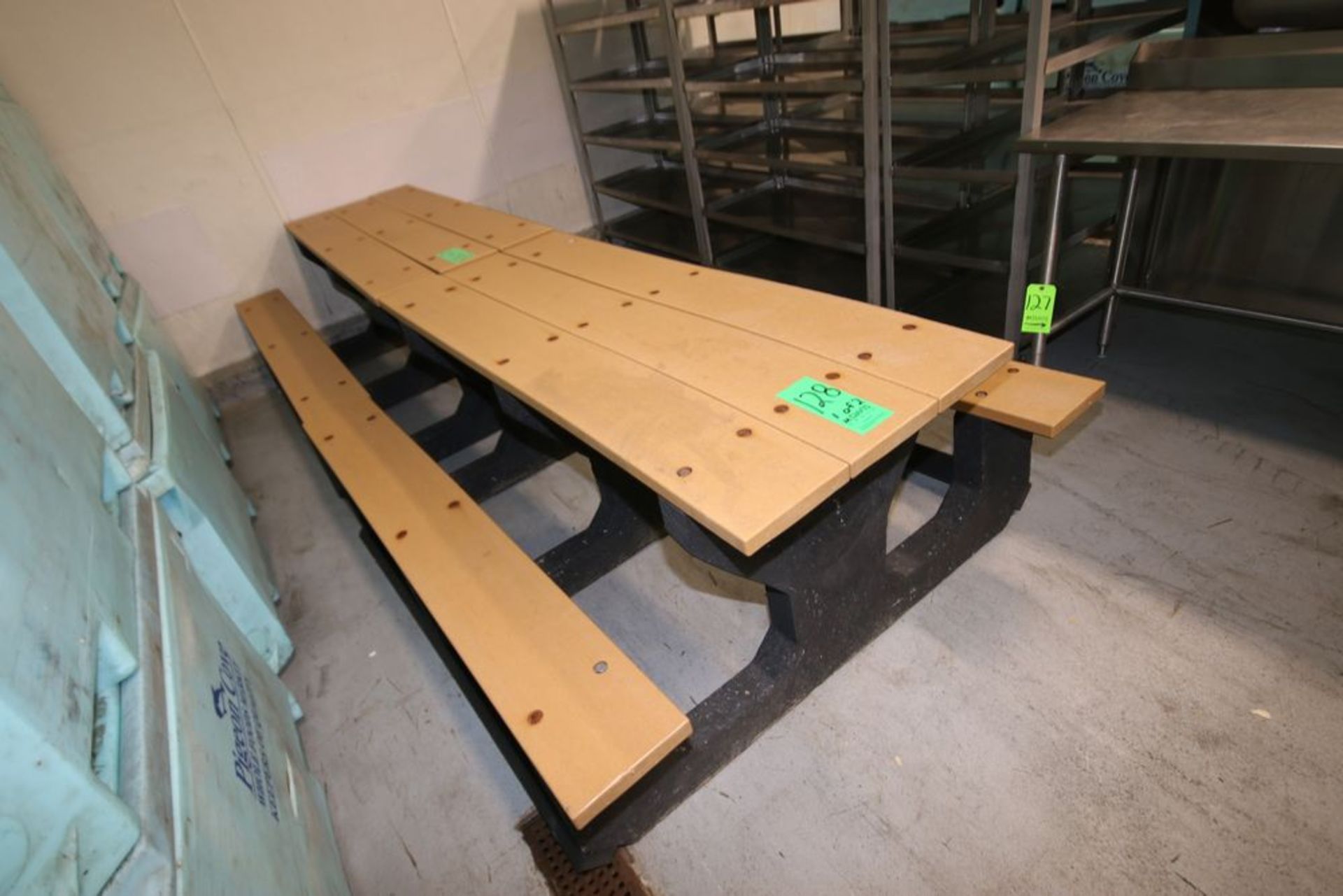 Picnic Tables, Overall Dims.: Aprox. 72" L x 59" W x 30" H (LOCATED IN GLOUCESTER, MA) (Rigging, - Image 2 of 2