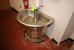 S/S Half Sink with Foot Control, Overall Dims.: Aprox. 36" L x 26" W x 36" H (LOCATED IN GLOUCESTER,