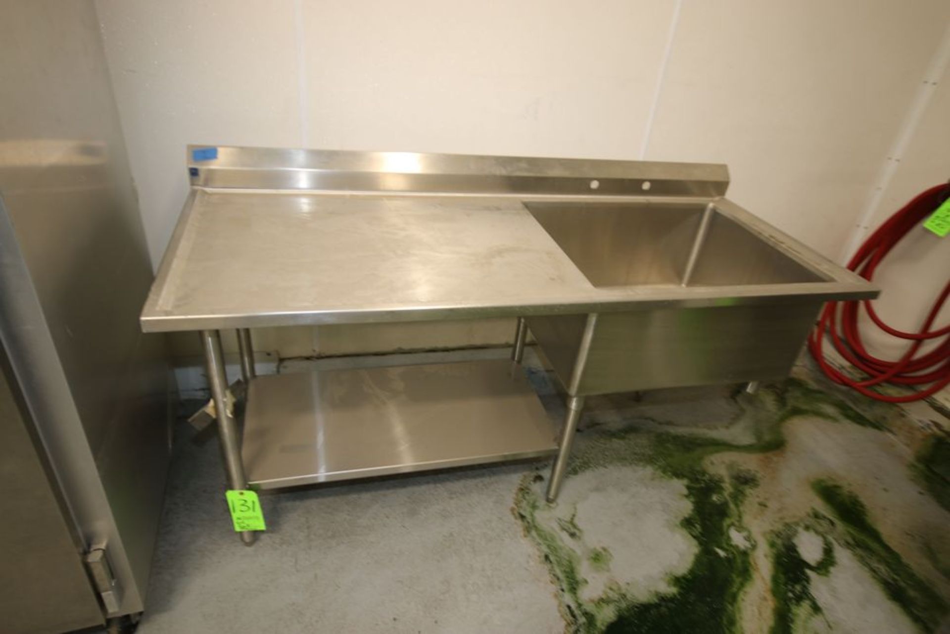 NFS S/S Sink Frame & Counter, Overall Dims.: Aprox 72" L x 30" W x 34-1/2" H (LOCATED IN GLOUCESTER,