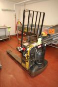 Yale 4,000 lb. Electric Pallet Jack with Battery Charger, M/N MPB040-EN24T2748, S/N B827N36025G,