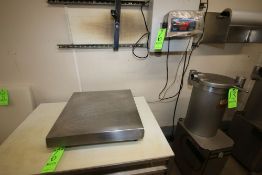 Doran S/S Platform Scale, M/N 8000XLM, with Aprox. 24" L x 24" W S/S Platform, with Wall Mounted