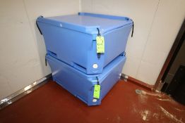 Ice Totes with Lids, Internal Dims.: Aprox. 44-1/2" L x 35" W x 17" Deep (LOCATED IN GLOUCESTER, MA)