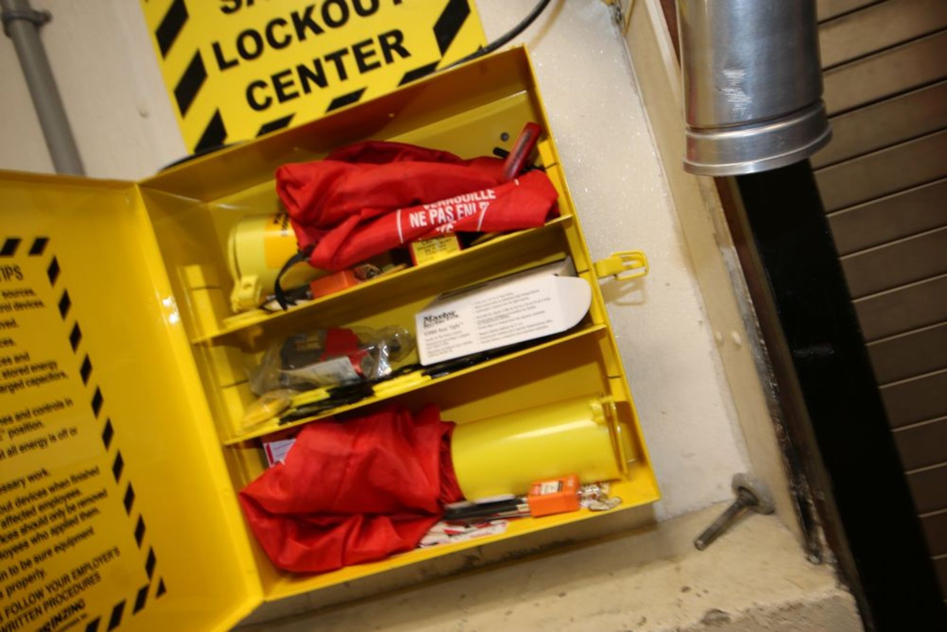 Lot of (2) Wall Mounted Foreman Desks, (1) S/S Portable Table, (1) Plastic Dunnage Rack, and (1) - Image 3 of 3