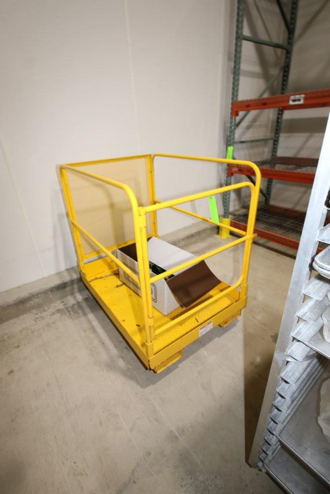 Uline Portable Forklift Man Cage Attachment, with Harness, with Hand Rails (LOCATED IN GLOUCESTER, - Image 2 of 2