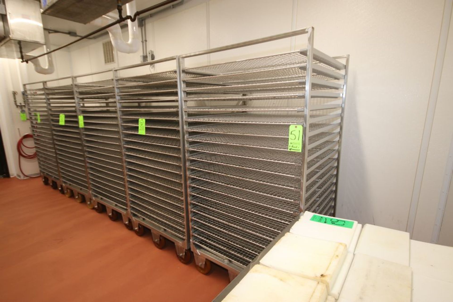 S/S Wire Shelf Portable Smokehouse Racks, Overall Dims.: Aprox. 40" L x 41-1/2" W x 78" H, with (20) - Image 2 of 2