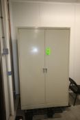 Double Door Storage Cabinet, Overall Dims.: Aprox. 48" L x 24" W x 78" H (LOCATED IN GLOUCESTER, MA)