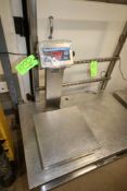 Doran S/S Platform Scale, M/N 8000XLM, with Aprox. 18" L x 18" W S/S Platform, with Digital Read Out