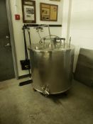 100 Gal. S/S Jacketed Pasteurizer/Processor Tank, with Vertical Agitator & Side Mounted Drive,