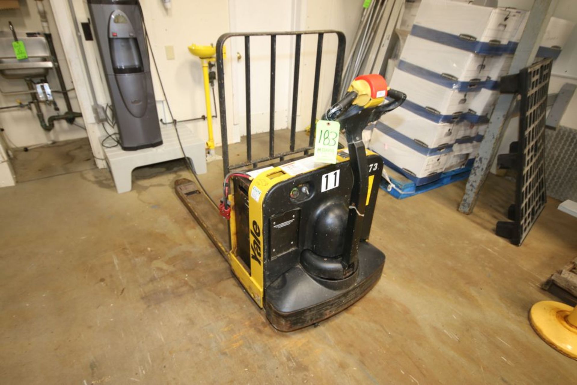 Yale 4,000 lb. Electric Pallet Jack, M/N MPB040-EN24T2748, S/N B827N62682N, with 24 Volt Battery,