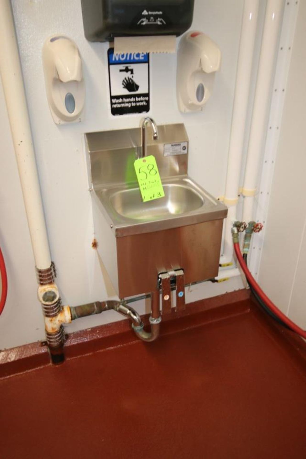 Krowne S/S Single Bowl Sink, M/N HS-15, with Knee Controls (LOCATED IN GLOUCESTER, MA) (Rigging, - Image 3 of 3