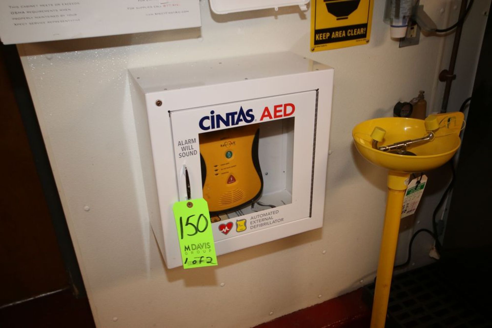 Cintas AED with Wall Mounted Case, with Cintas First Aid Kit, with Wall Mounted Case (LOCATED IN