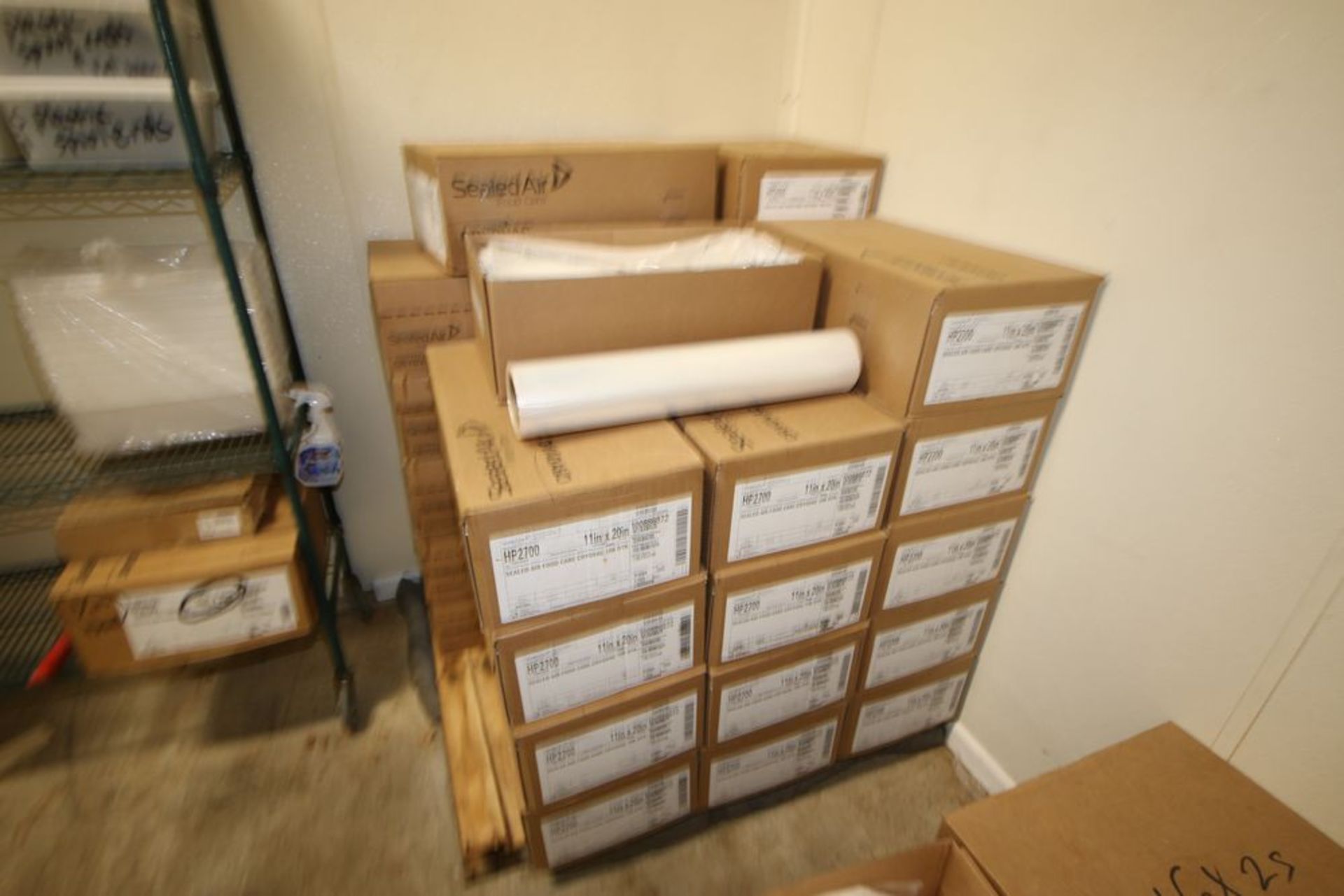 Contents of Back Storage Area, Includes (2) Pallets of Seal Aire Plastic Rolls for Cryovac, with (2) - Image 5 of 6