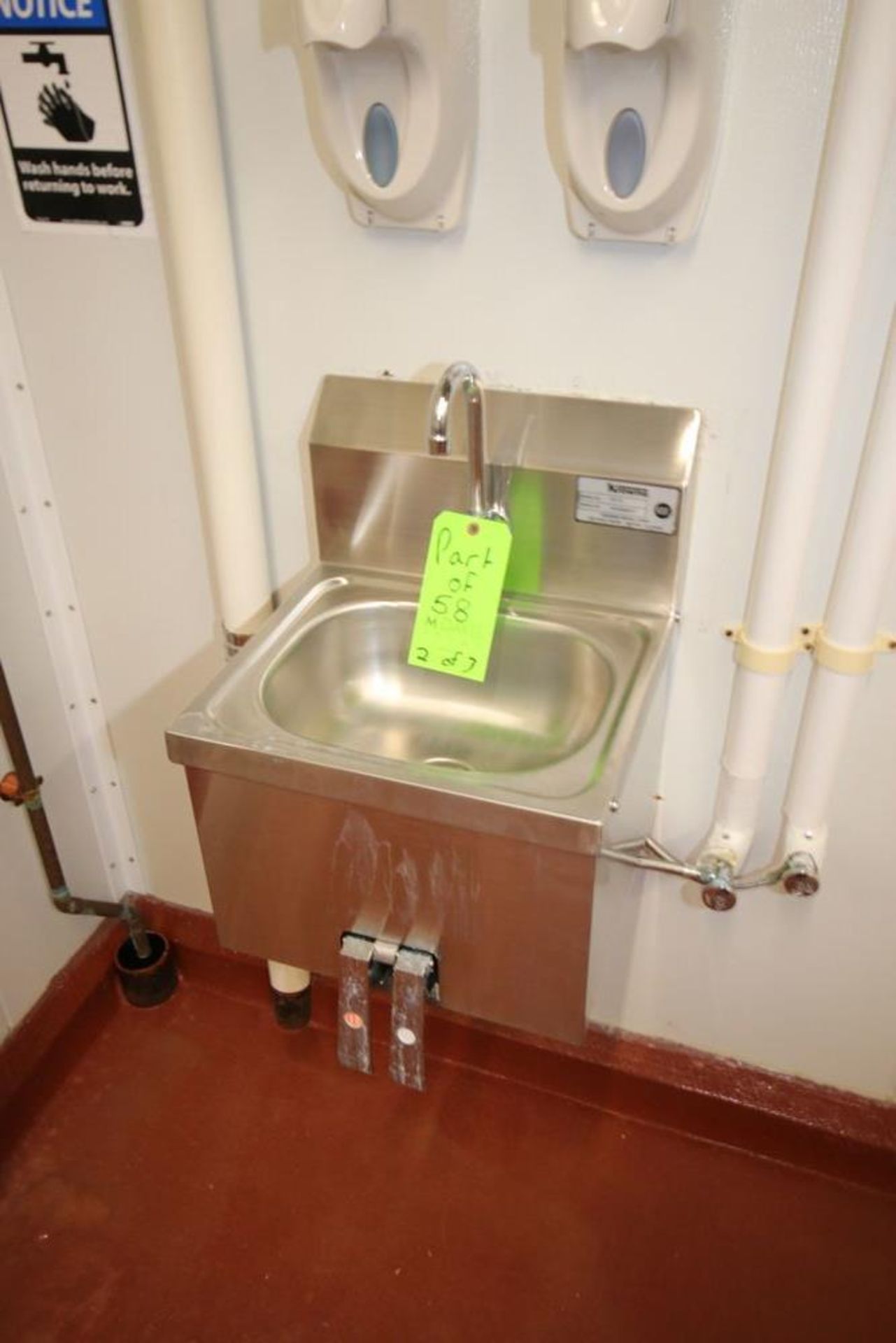 Krowne S/S Single Bowl Sink, M/N HS-15, with Knee Controls (LOCATED IN GLOUCESTER, MA) (Rigging, - Image 2 of 3