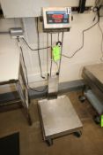 Doran S/S Platform Scale, M/N 8000XLM, with Aprox. 18" L x 18" W S/S Platform, Mounted on S/S Frame,