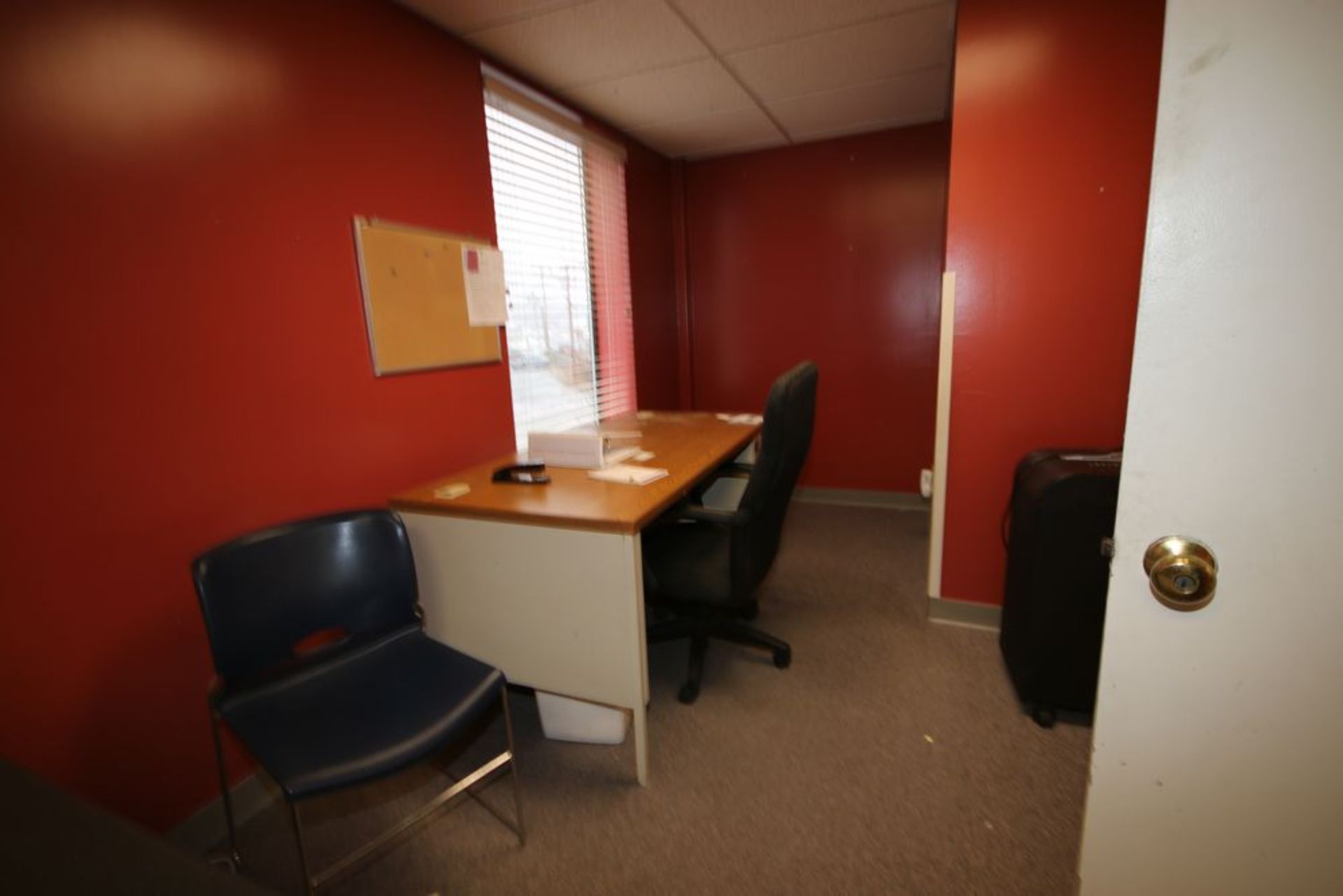 Contents of Upstairs Offices, Includes Desks, Roller Chairs, Vertical Filing Cabinets, Common Area - Image 2 of 5