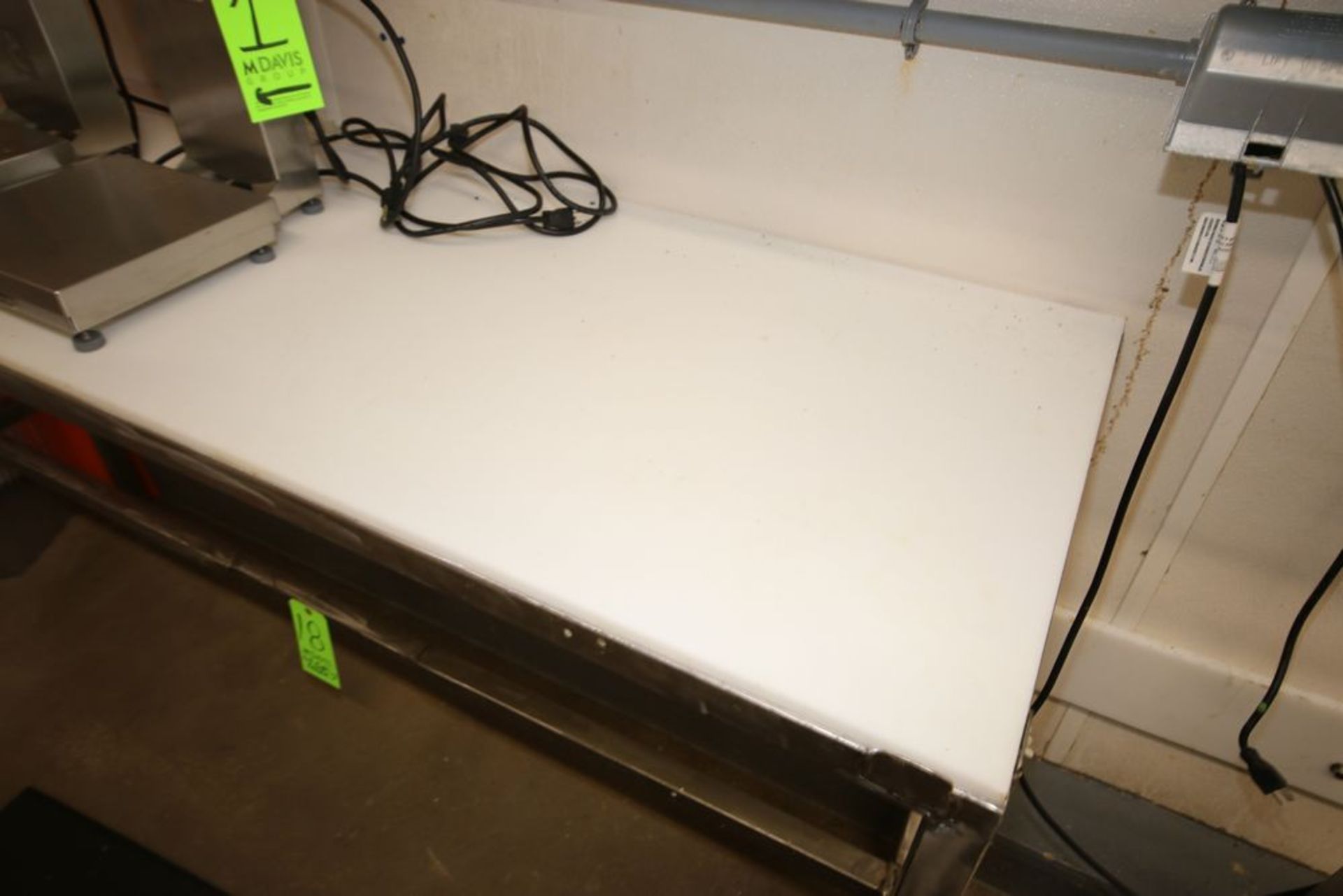 S/S Cutting Table, with Cutting Board Type Table Top Surface, Overall Dims.: Aprox. 72" L x 24" W - Image 2 of 2