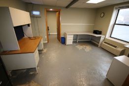 Contents of Downstairs & Upstairs Shipping Offices, Includes Roller Chairs, Desks, 2-Door Cabinet,