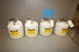 JustRite 5 Gal. Safety Disposal Cans, with Non-Metallic Body (LOCATED IN MDG AUCTION SHOWROOM--