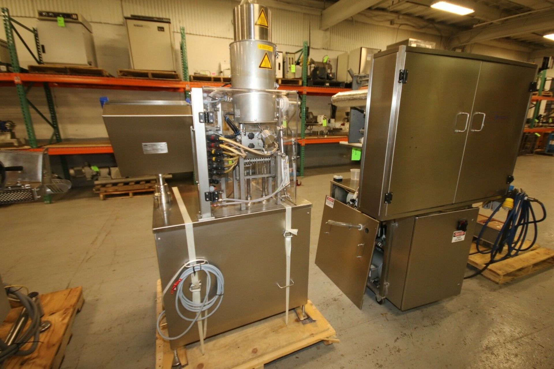 NEW 2013 Waldner Dosomat 3-Station Rotary Automatic Blister Pack Test Type Filler & Sealing Machine, - Image 6 of 8