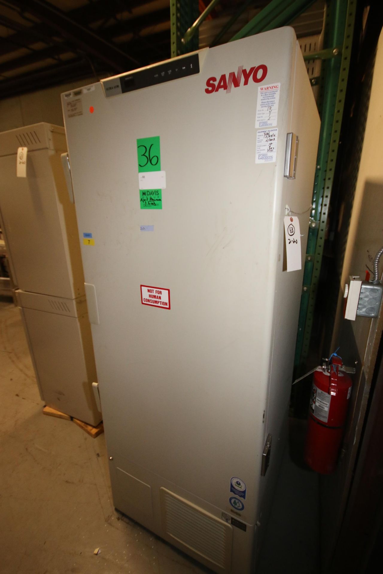 Sanyo Ultra-Low Vertical Freezer, M/N MDF-U5OVC, S/N 10201720, with Temperature Digitial Read Out, - Image 2 of 3