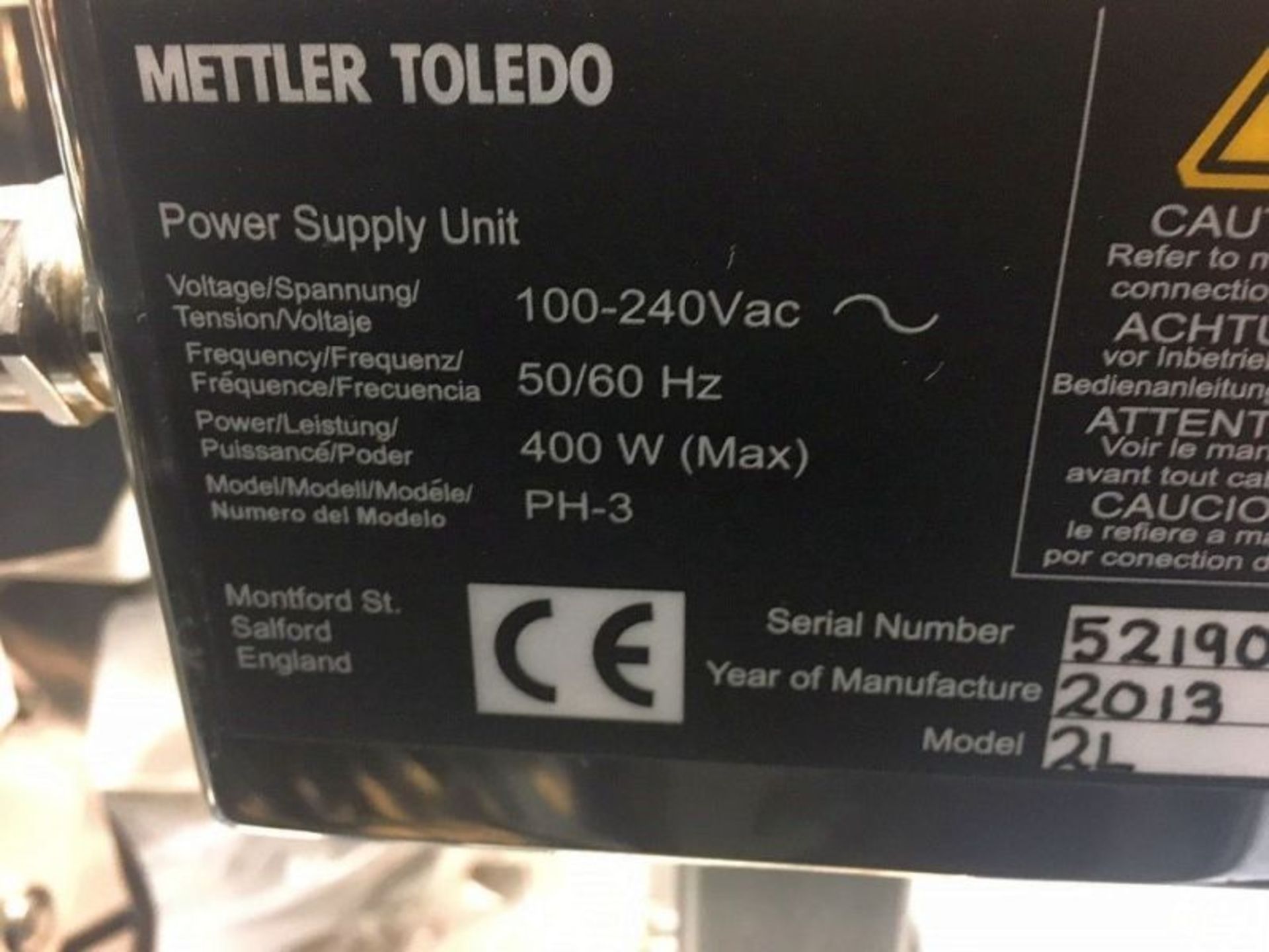 Safeline Metal Detector. Model: Tablex Pro, Serial: 521902, 100-240 Volts, 50/60Hz. As shown in - Image 4 of 4