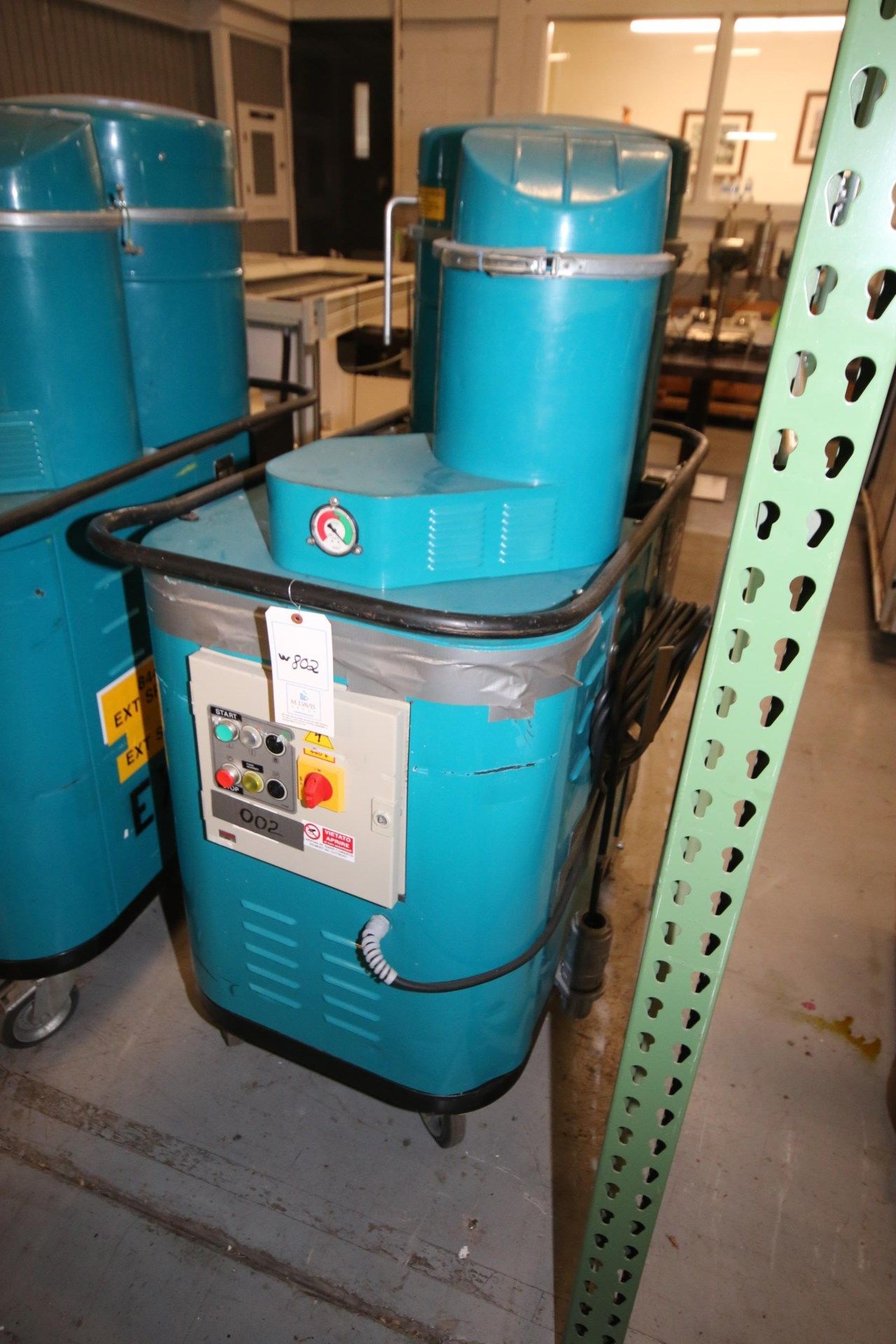 CFM Industrial Vacuum System, M/N 3508W, S/N 00AF452, 440V, 3 Phase, Mounted on Portable Frame ( - Image 3 of 4