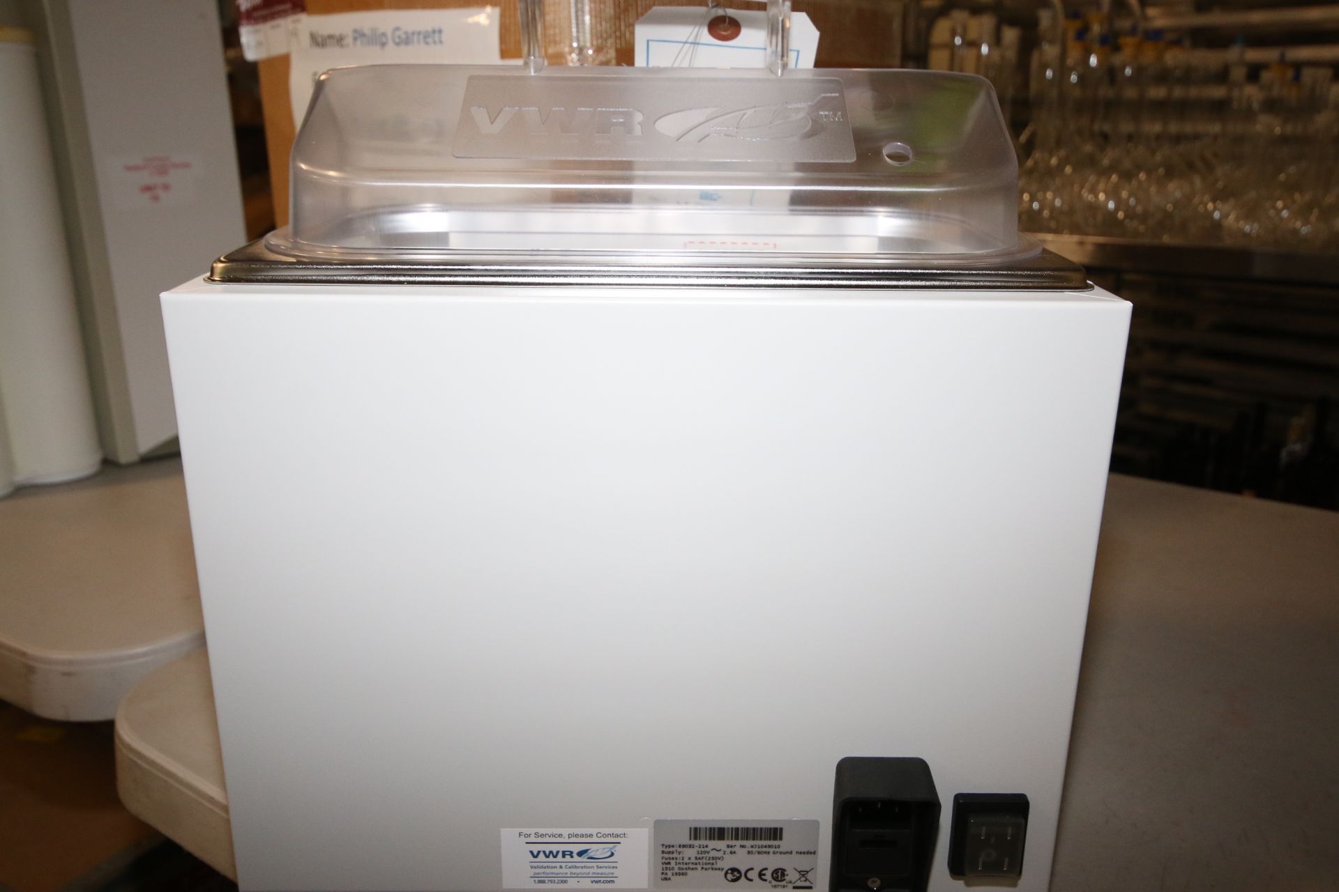 NEW VWR Unstirred S/S Water Bath, Type 89032-214, S/N WJ1049010, 120 Volts, Internal Dims.: Aprox. - Image 4 of 5