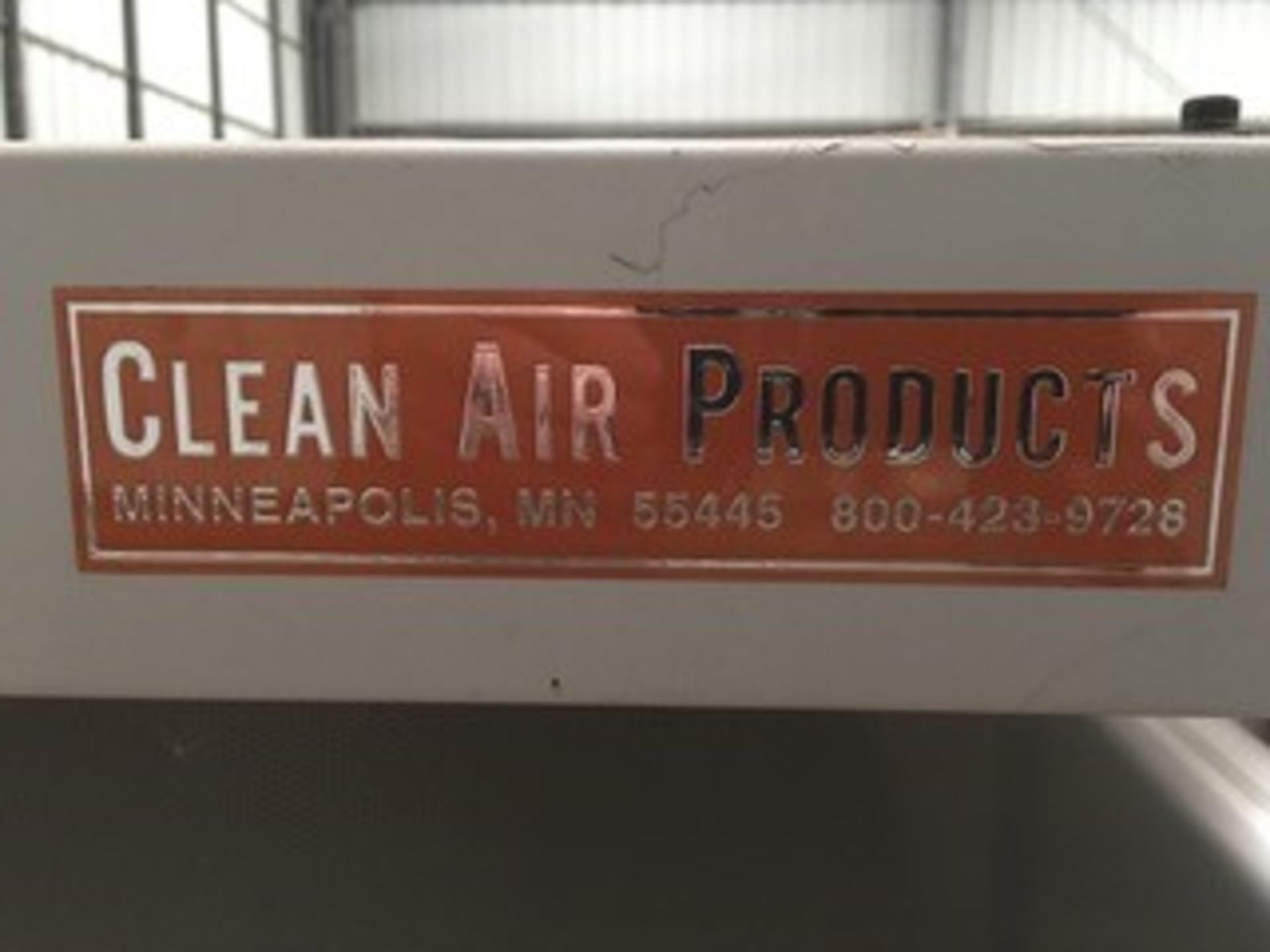 Clean Air Products Laminar Flow Workbench, M/N CAP301-2677A-1, S/N 5387-10228, 120 Volts, 1 Phase, - Image 6 of 6