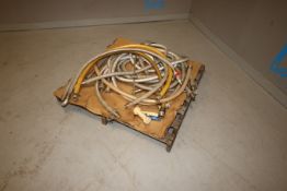 Lot of Assorted Transfer Hoses, Length Ranging From Aprox. 66" -75" L, Assorted S/S Inlet/Outlets,