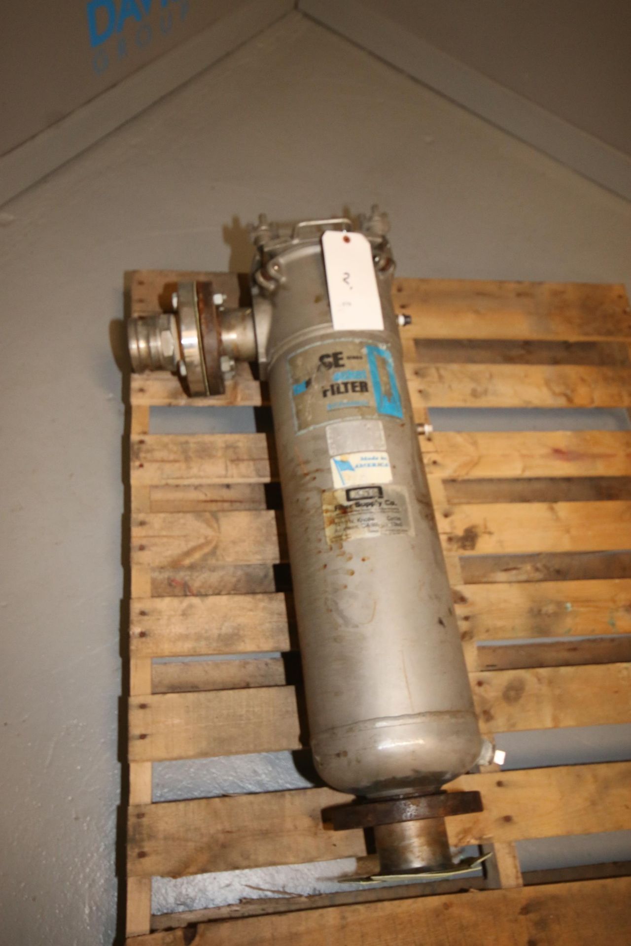 FSC S/S Filter Housing, S/N A06195, 150 PSI @ 220 F Max., 20 F @ 150 PSI Min., Overall Length: - Image 3 of 6