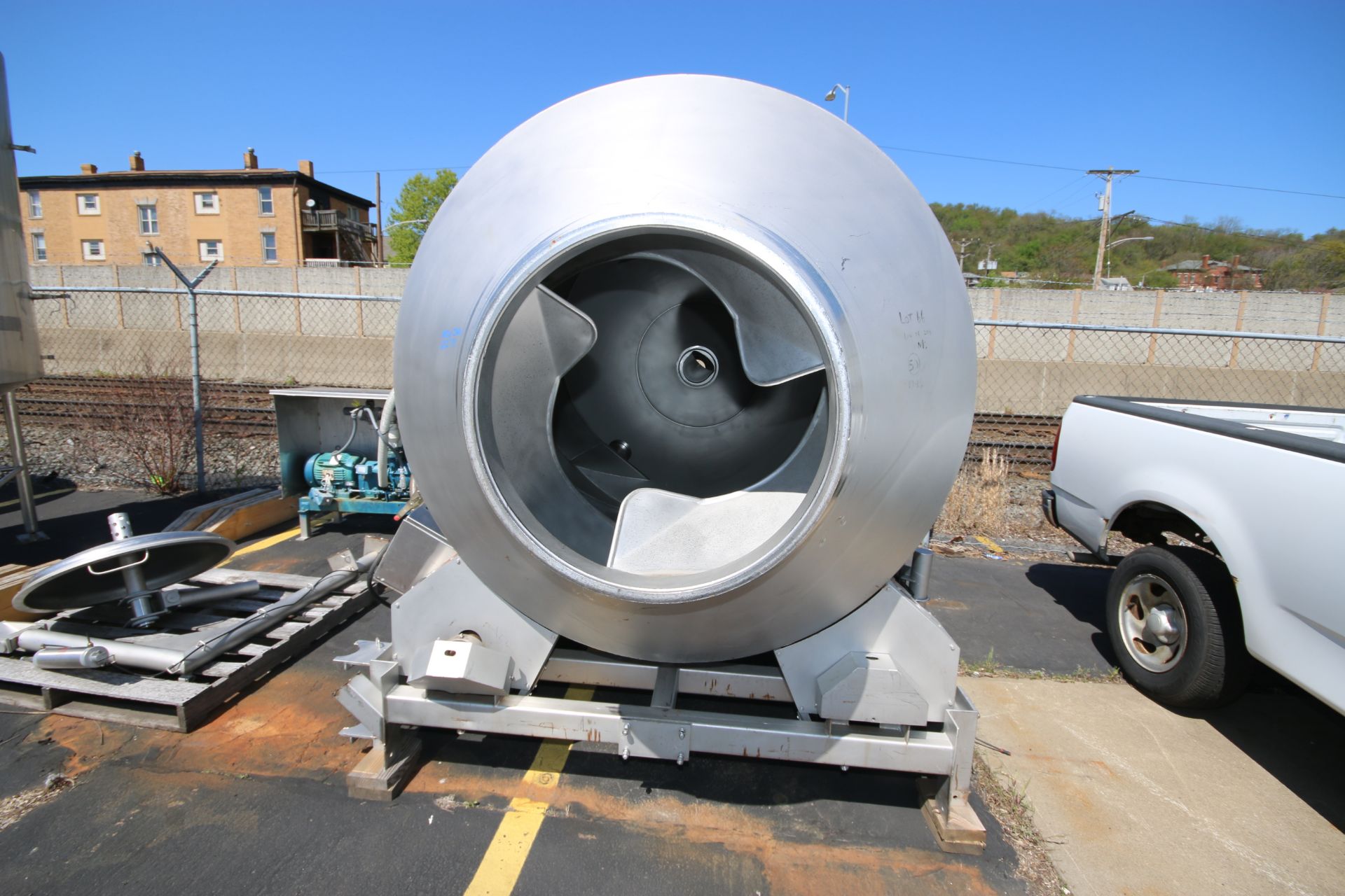 Blentech S/S Vacuum Tumbler, Model VT1-3000-S, S/N 970676 with Aprox. 8 ft. L x 67" W Tunnel - Image 6 of 12