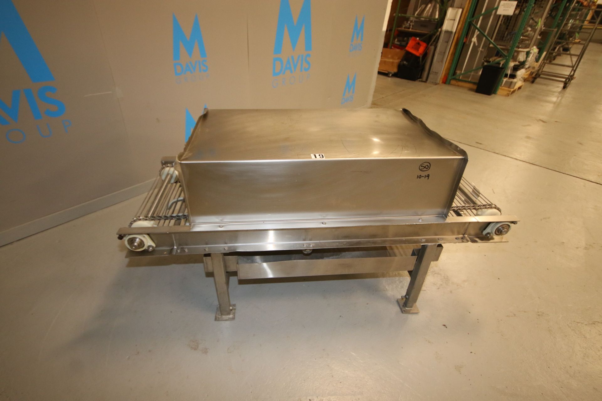 Enclosed S/S Conveyor, Toshiba 0.5 hp S/S Clad Drive, with Internal Spray System, Aprox. 6 ft. L x - Image 3 of 8