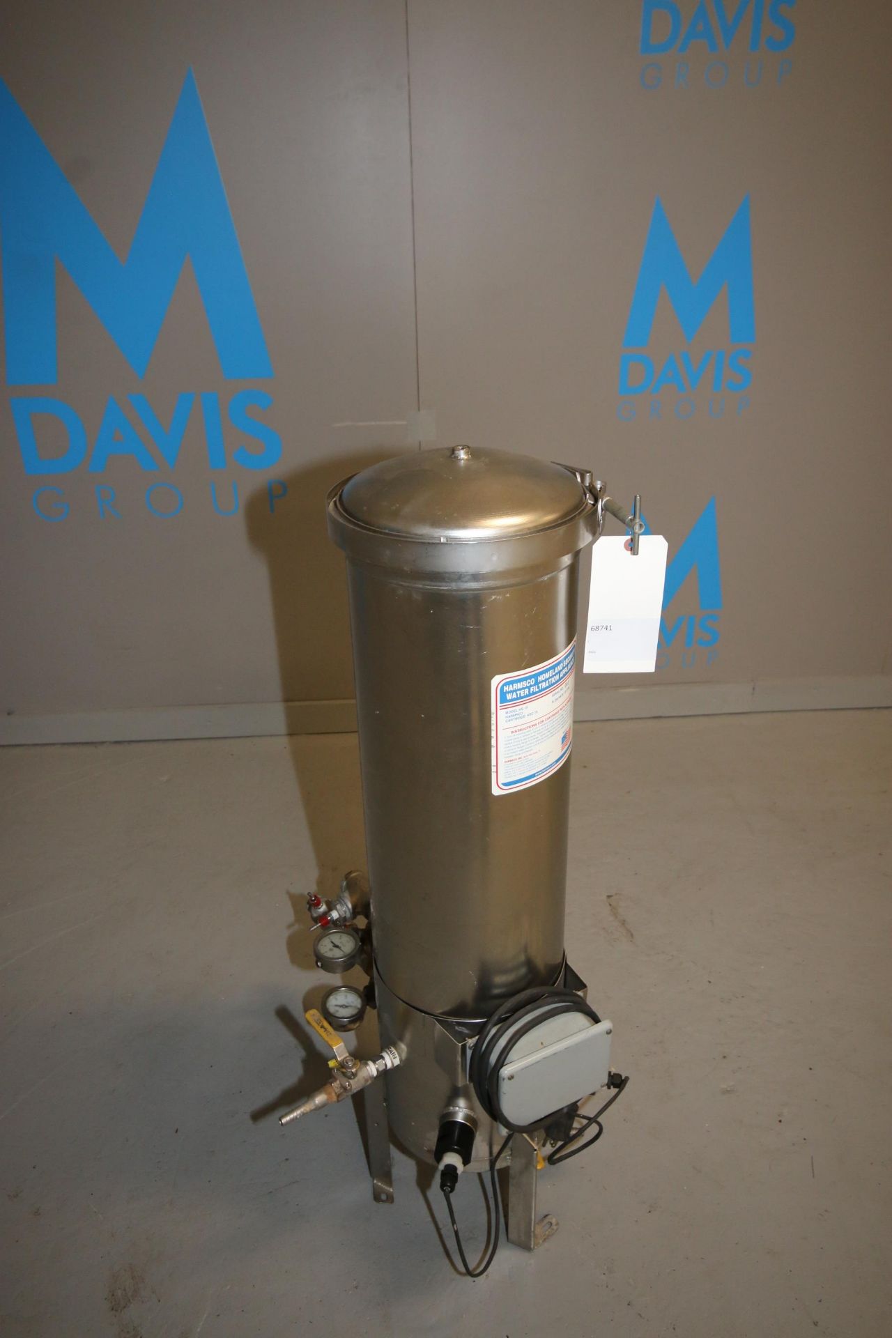 Harmsco S/S Water Filter, Model HS-15, SN 092, 15 GPM, with Valves & Gauges, Filter Dims.: Aprox. - Image 2 of 5