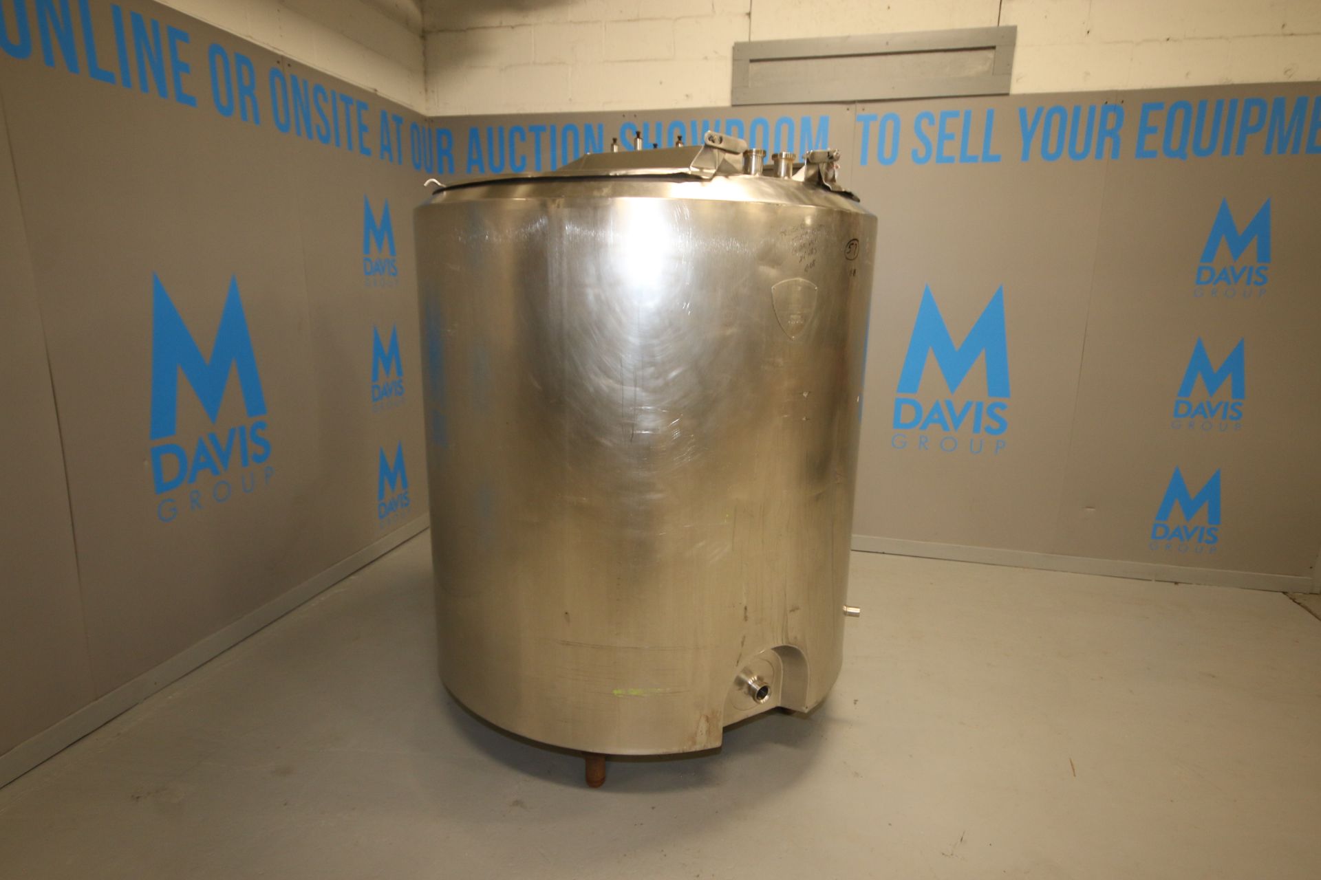 St. Regis 500 Gal. S/S Processor, S/N 450-9252, with 50 PSIG Heat Exchange Jacket, with (2) S/S