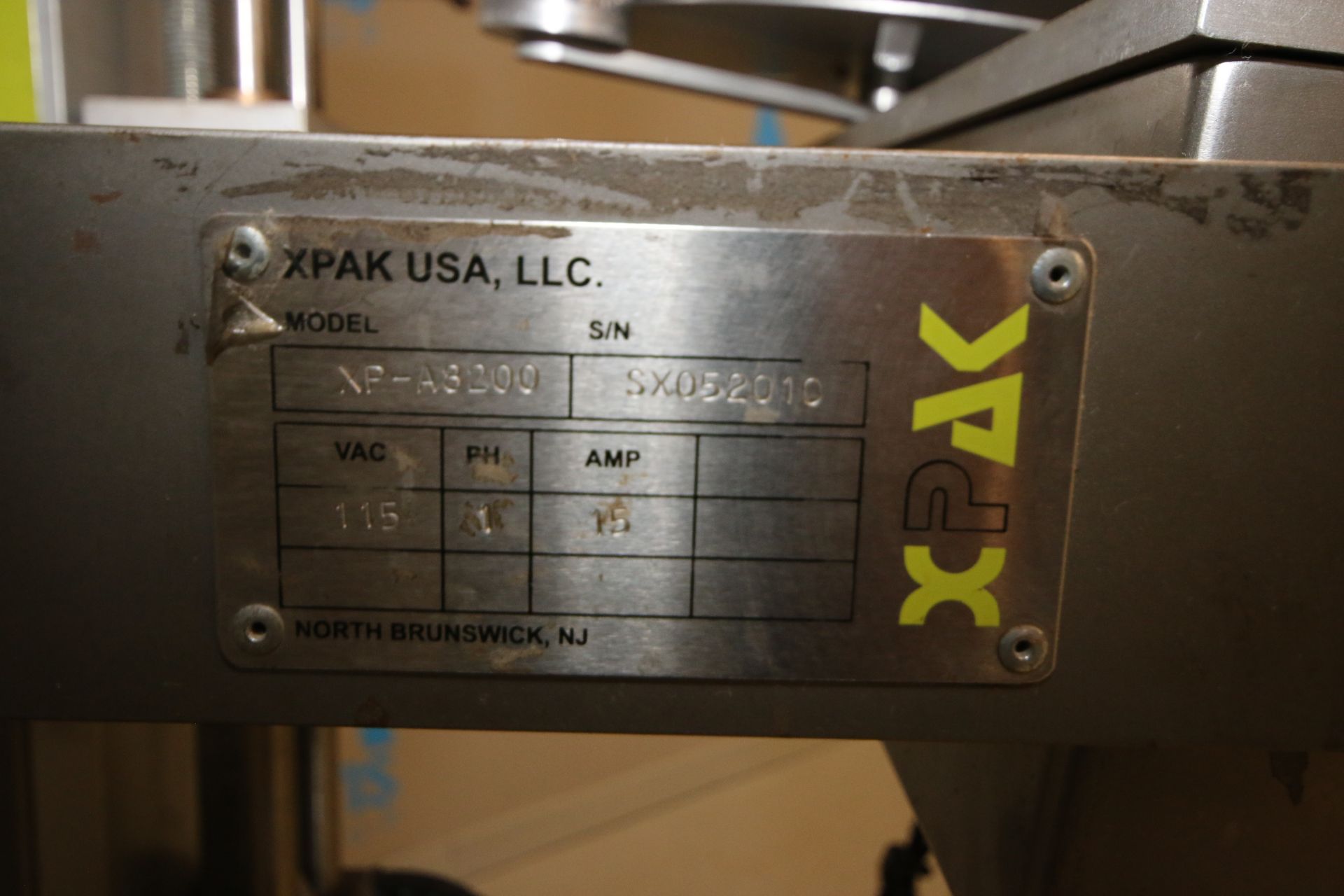 Sato/X-Pak USA Rollfed Labeler, M/N XP-A8200, S/N SX052010 with Sato Coder, Model M-8485Se with - Image 5 of 9